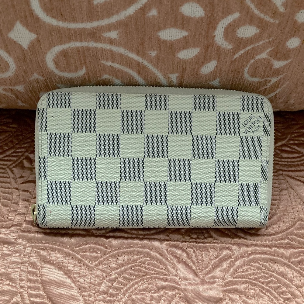 Louis Vuitton Women’s Damier Azur Zip Wallet